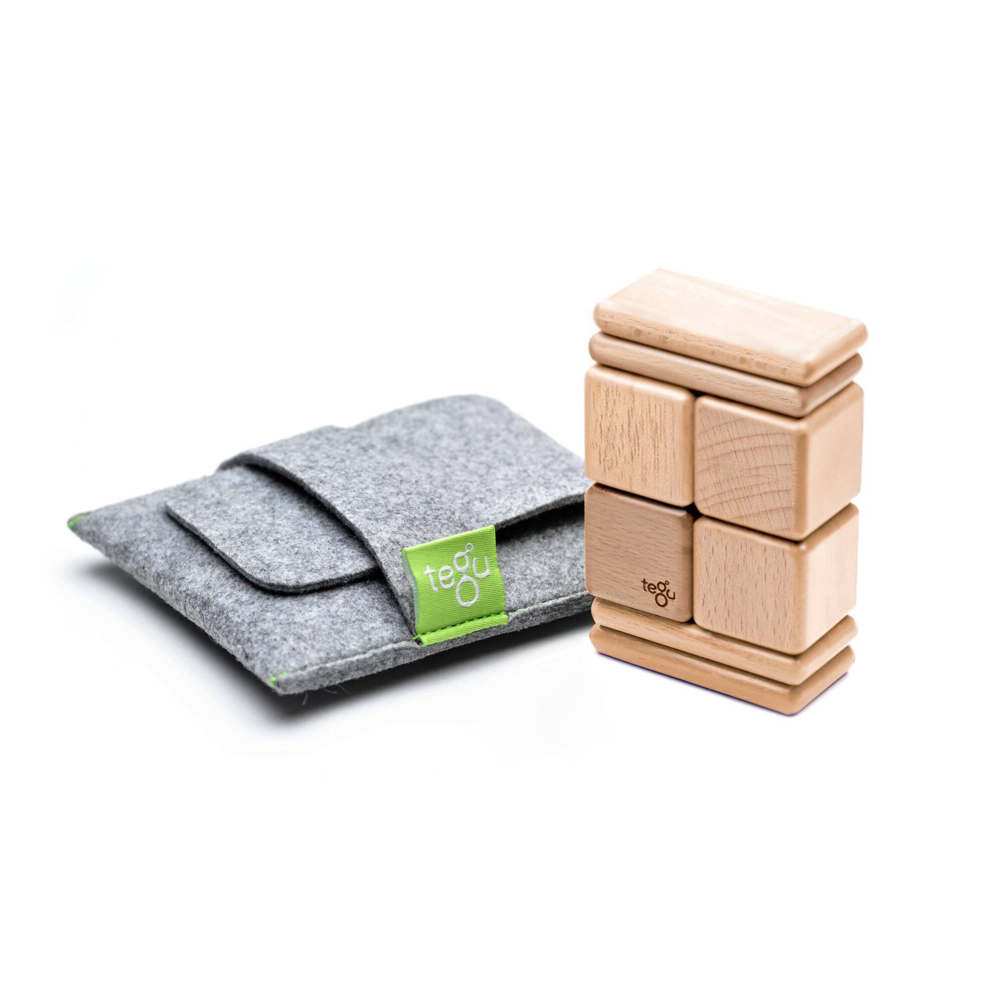 Tegu Natural Block Pocket Pouch Set